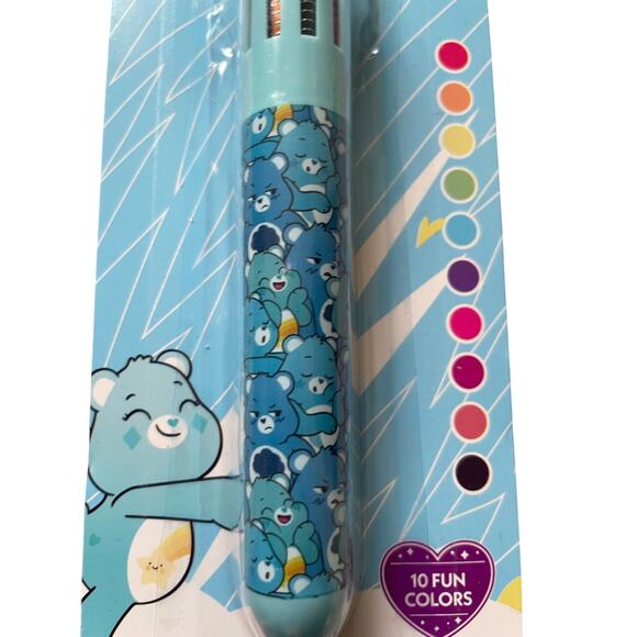 Care Bear 10 Color Rainbow Pen Wish Bear Topper New in Package set of 3 - Picture 5 of 6